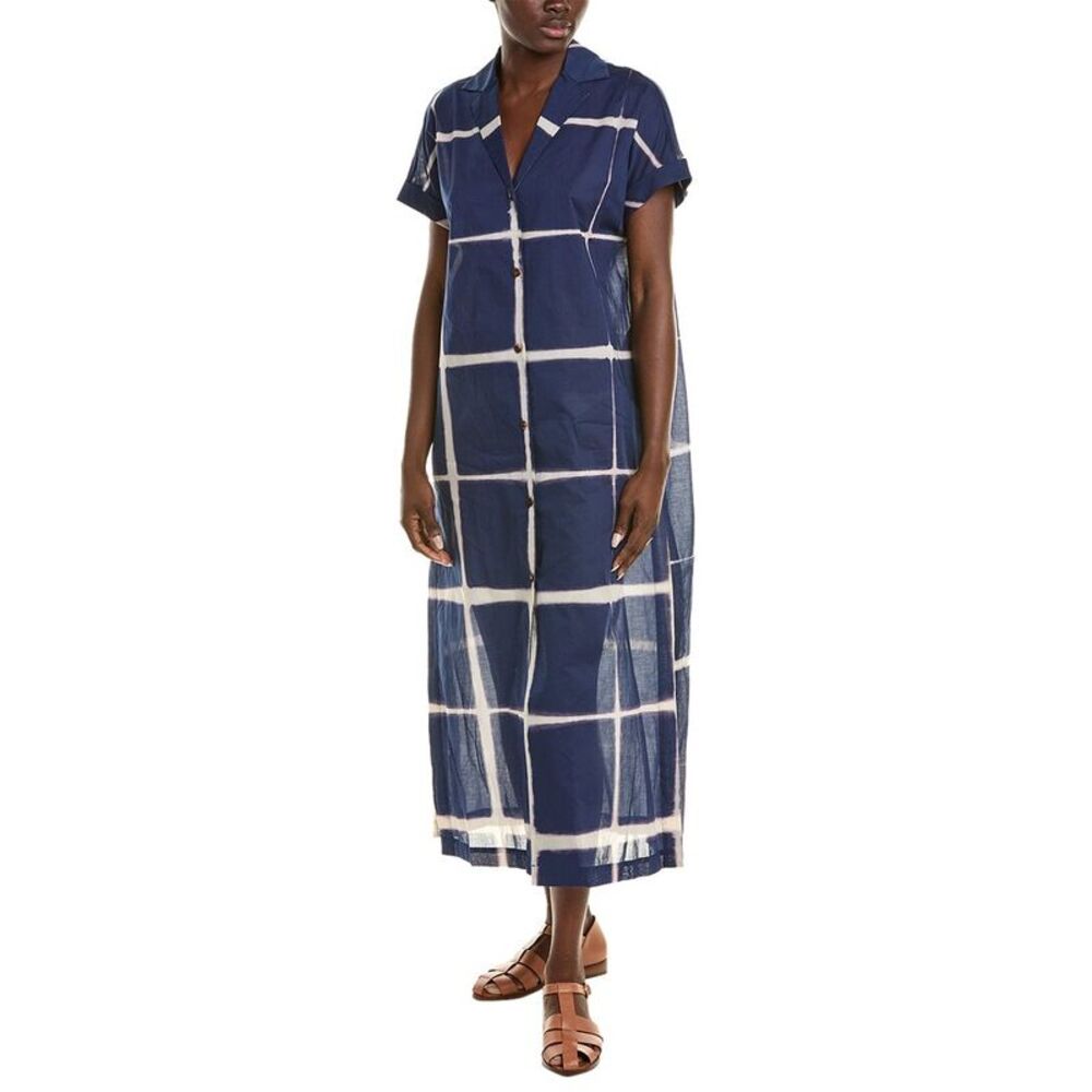 Lafayette 148 New York Womens  Duster Dress, Blue
